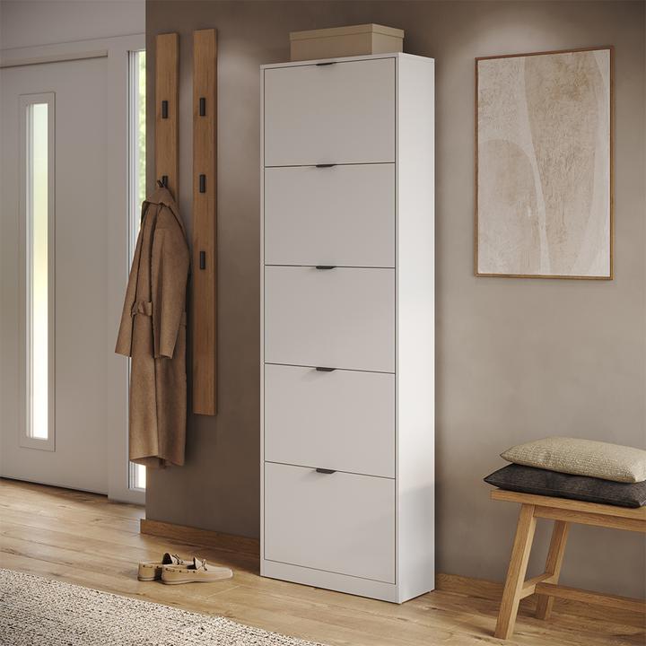 Produktbild Vicco Schuhkipper Gizmo, Weiss, 59 x 181.1 cm mit 5 Fächern (22 x 59 x 181.10 cm)
