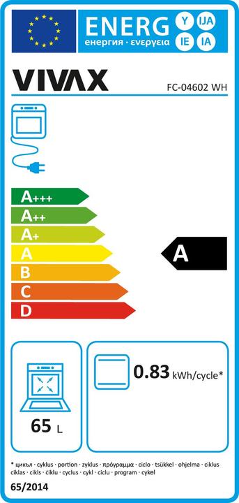 Energy Label Vivax FC-04602 WH
