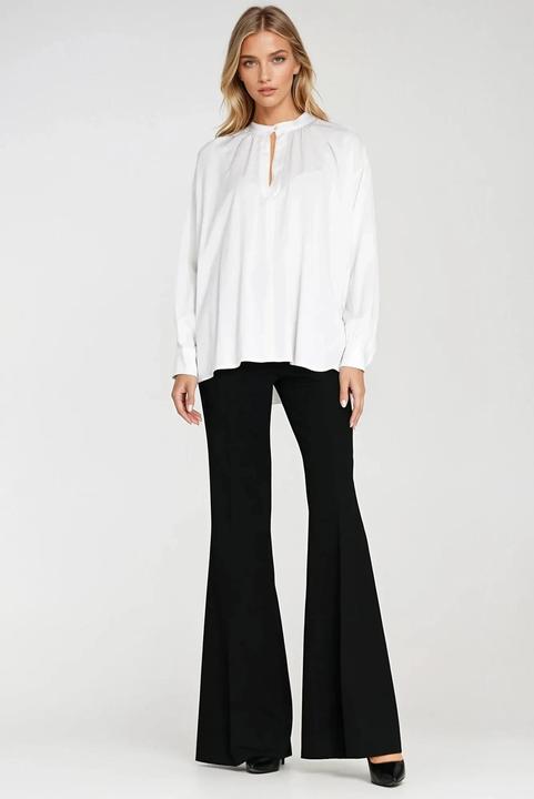 Actual product image Nife Women's oversized ruffled blouse (36)