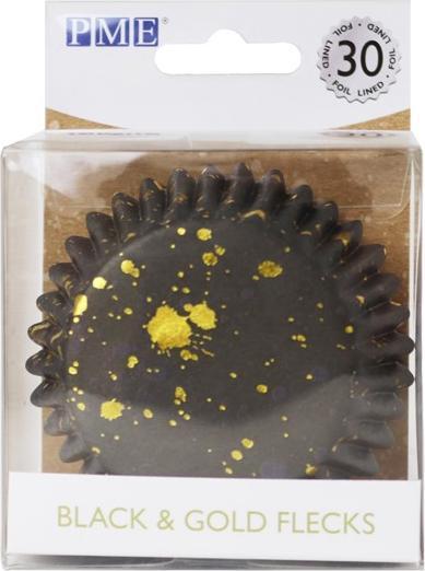 Image du produit PME Moules à cupcakes noir & or (5 cm)