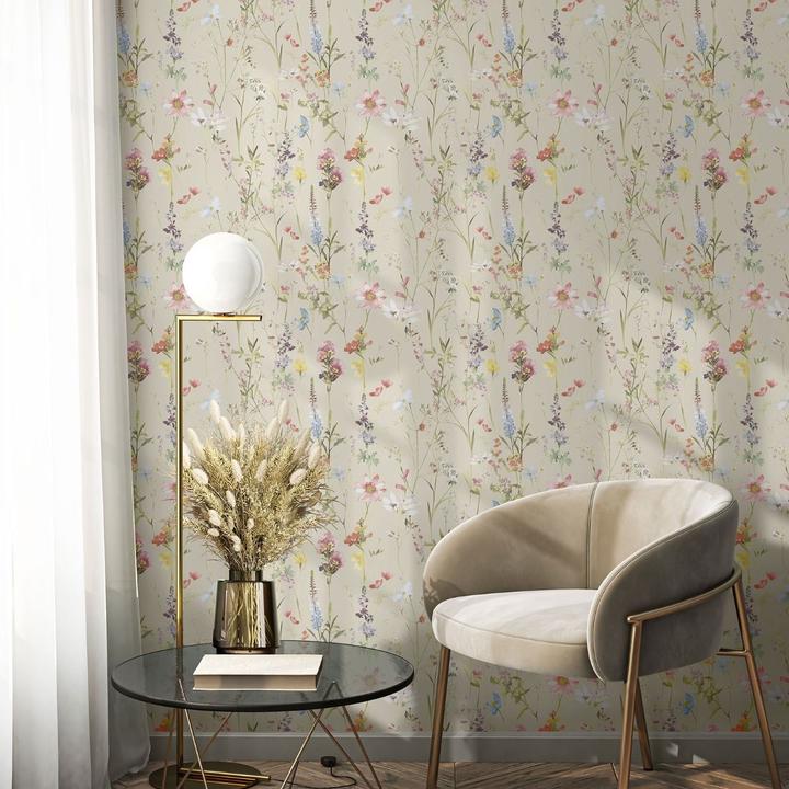 Actual product image World of Wallpaper Elsie Floral Textured Wallpaper