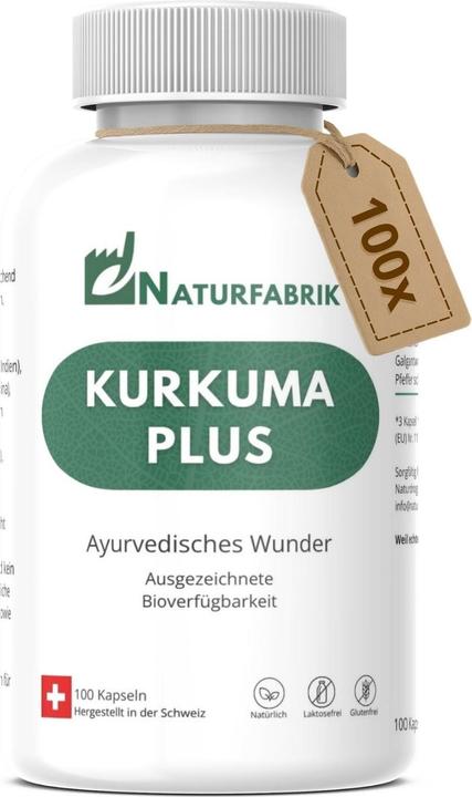 Naturfabrik Kurkuma Plus Kapseln 100 Stück (100 Stück, Kapseln)