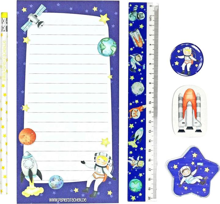 Image du produit Papierdrachen Set d'écriture 6 pièces - Astronaute