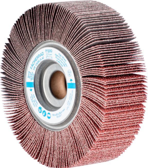 Produktbild Pferd 44726040, Fächerschleifer, Universal, Aluminiumoxid, 6300 RPM, 2,54 cm, 15 cm