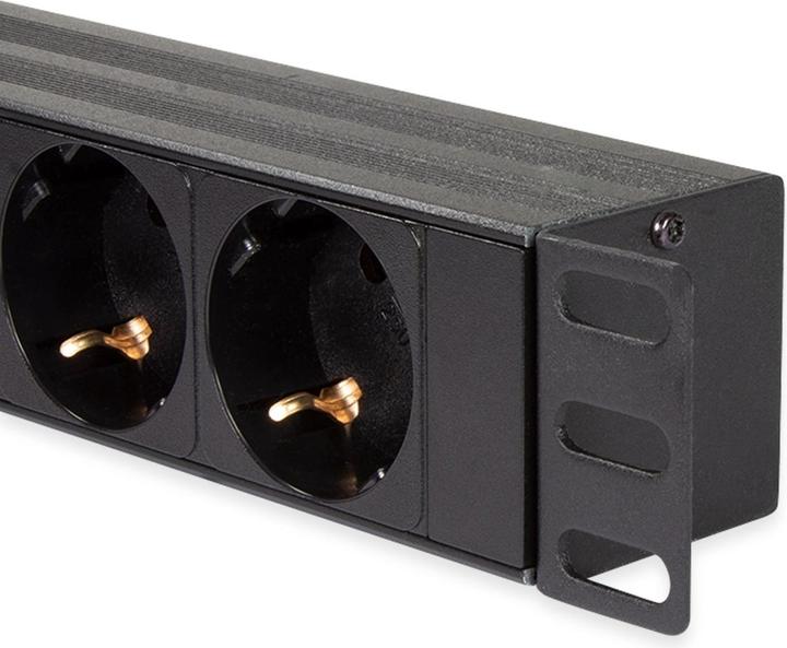 Produktbild LogiLink Steckdosenleiste CEE7/3 + 2 USB, mit Ü-Schutz (8 x, CEE 7/7, 2 m)