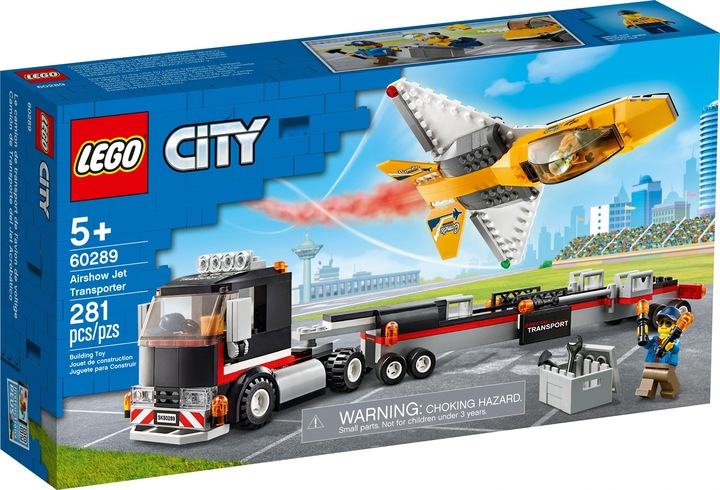 Immagine prodotto LEGO Jet Transporter per spettacoli aerei (60289, LEGO City)
