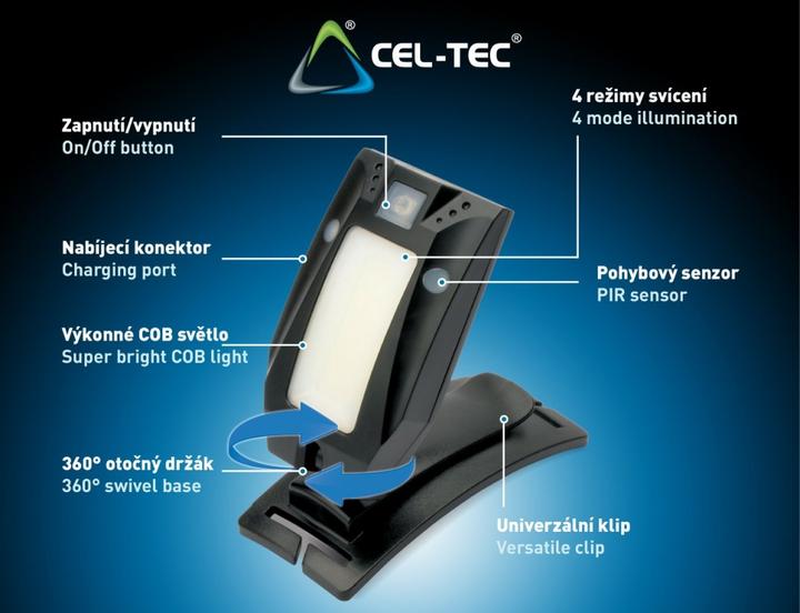Actual product image Cel-Tec HL170 COB Motion (170 lm)