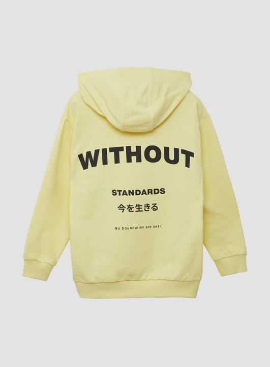 Produktbild S.Oliver Sweatshirt Oversize-Hoodie mit Front- und Rückenprint (134, 140)