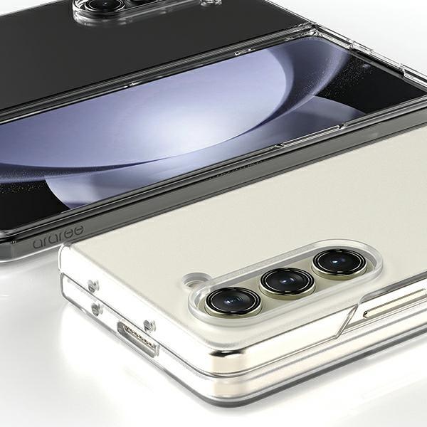 Araree etui Nukin Sam Z Fold5 F946 przeźroczysty-matowy/clear matt AR20-01761C, Weiteres Smartphone Zubehör, Transparent