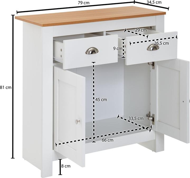 Image du produit FineBuy Masha (79 x 34.50 x 81 cm)