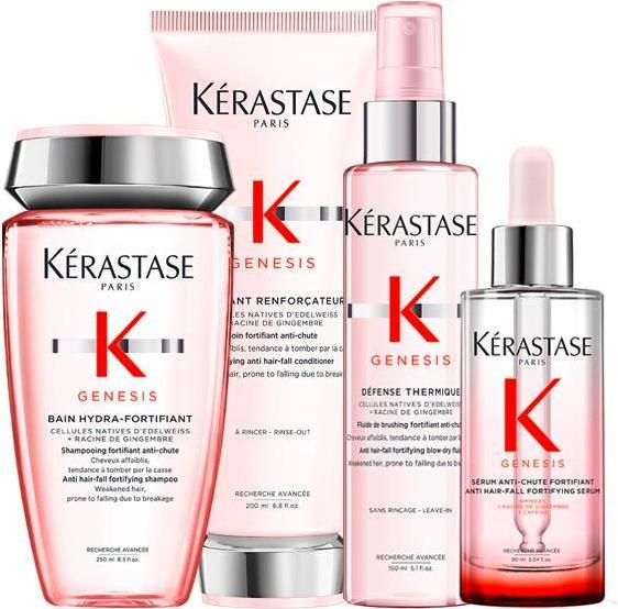Produktbild Kérastase Genesis BUNDLE FEINES HAAR (Shampoo 250 ml + Spülung 200 ml + Leave-In 150 ml + Serum 90 ml) (Haarpflege set)