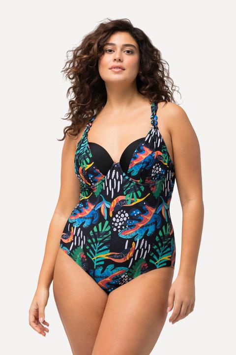 Image du produit Ulla Popken Maillot de bain à paillettes, avec bonnets souples et armatures. Matières recyclées (42)