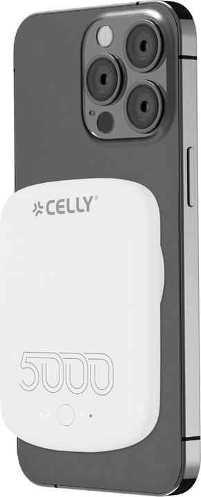 Actual product image Celly MAGSAFE PB 5000 PRO WH (5000 mAh, 18.50 Wh)