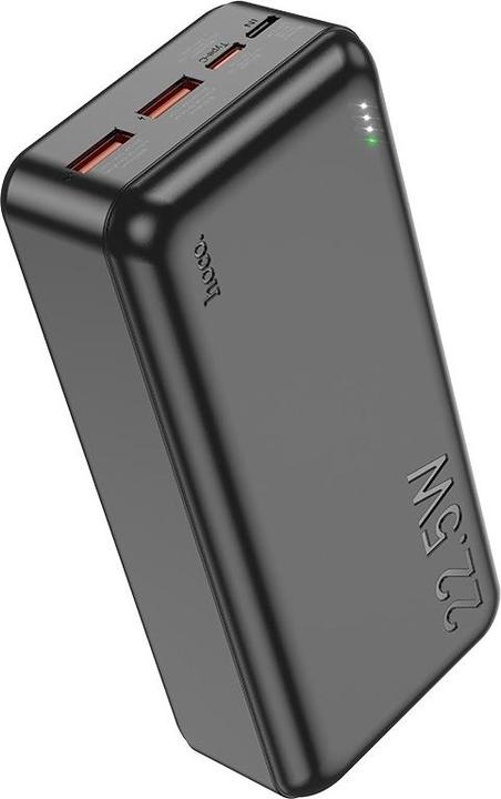 Actual product image Hoco External battery Power Bank J101B PD 20W+Quick Charge 3.0 22.5W 30000mAh black