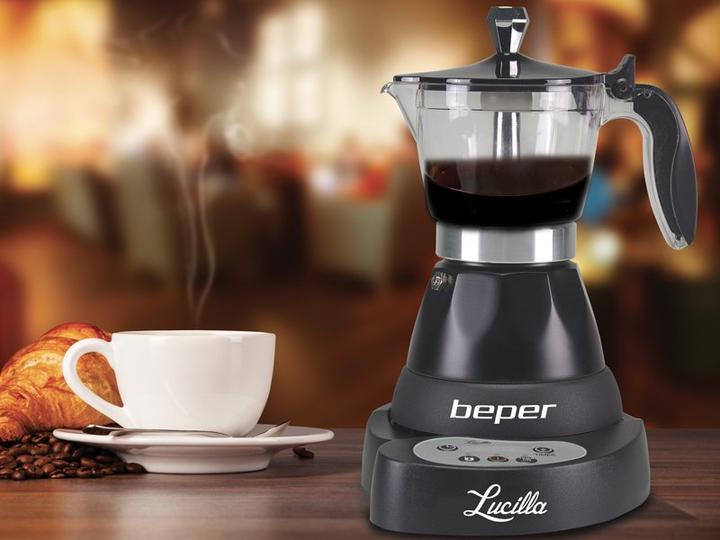 Produktbild Beper BC.041N- elektrische espressomachine- 3 koffiekopjes