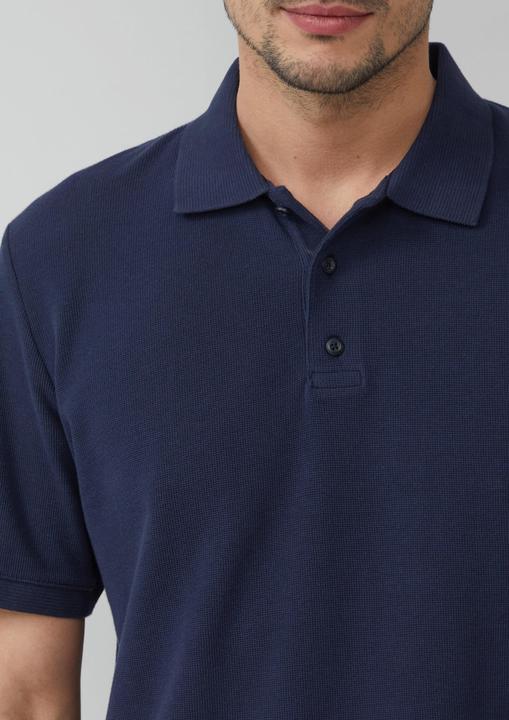 Produktbild S.Oliver Polo-Shirt Poloshirt aus Waffelpiqué (S)