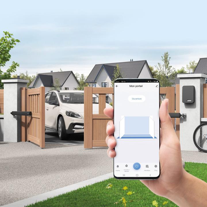Immagine prodotto Avidsen Motorizzazione per portoni a battente con comando remoto, fotocellule e compatibilità domotica