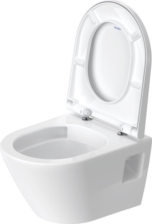 Productafbeelding Duravit Wandcloset D-NEO Compact randloos met closetzitting wit