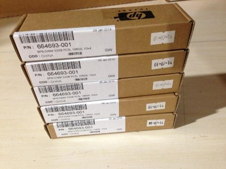 Produktbild HPE 32Gb 4Rx4 PC3L-10600L-9 (1 x 32GB, 1333 MHz, DDR3-RAM, DIMM)