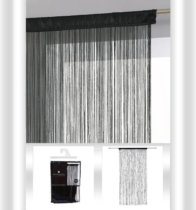 Actual product image Atmosphera CURTAIN BLACK THREAD 90X200 D (90 x 200 cm)
