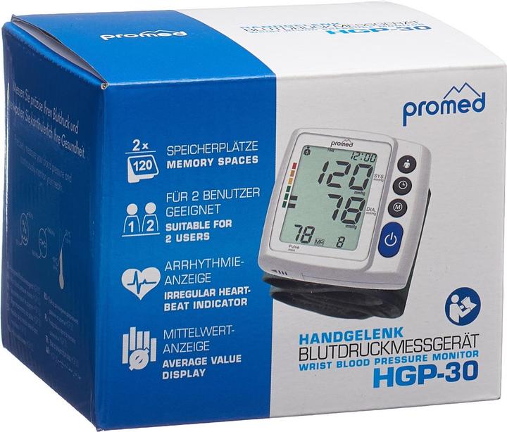 Promed Wrist blood pressure monitor HGP 30 (Blood pressure monitor wrist)