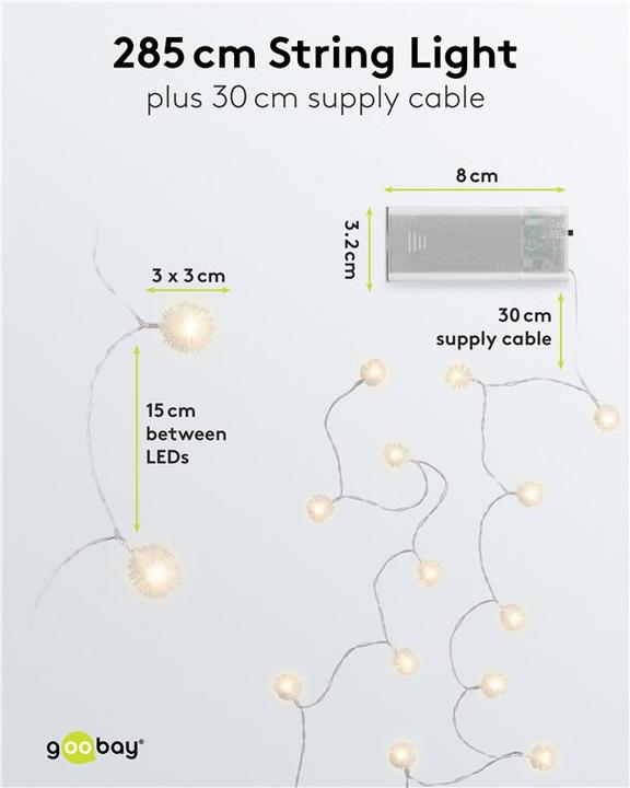 Produktbild Goobay Schneeball (3.15 m)