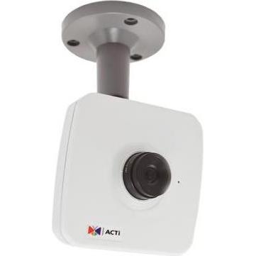 ACTi 5MP w/WDR, f2.8mm/F2.0, H.264 (2592 x 1944 Pixels), Netzwerkkamera, Schwarz, Weiss