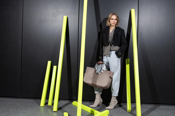 Produktbild reisenthel loopshopper L herringbone mokka