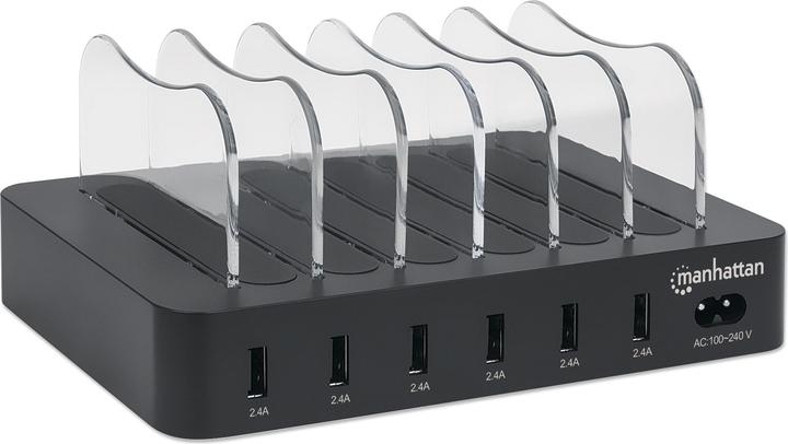 Image du produit Manhattan Station de charge USB 6 ports (50 W, 6 ports)