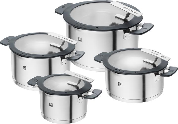 Zwilling 1009149 Simplify Edelstahl-Kochtopfset (Pfannenset + Topfset, Edelstahl, 16 x 40.30 cm)