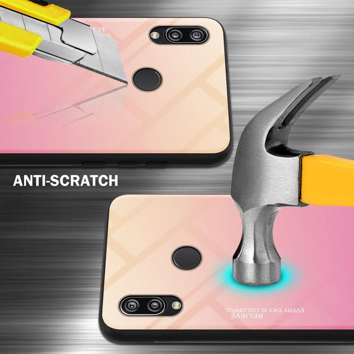 Actual product image Cadorabo TPU 2 colors glass cover (Huawei Nova 3E)