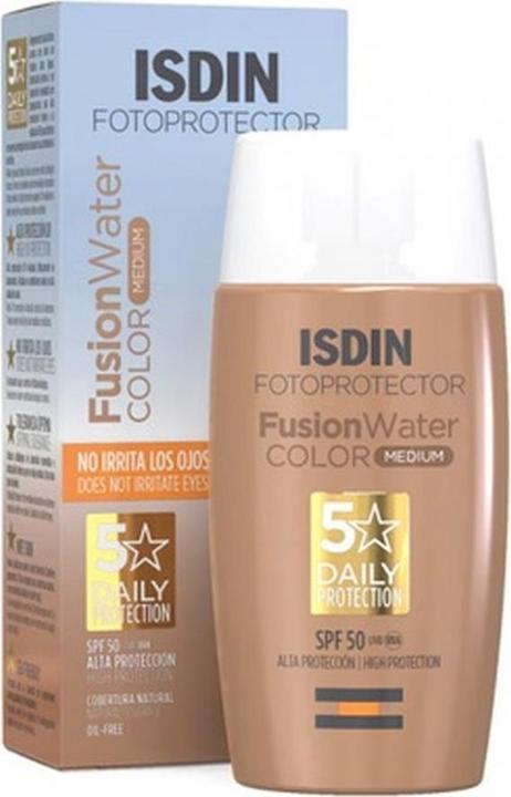 Isdin Fusion Water Color LSF 50 Ultraleichte Textur, 50 ml (SPF 50, 50 ml)