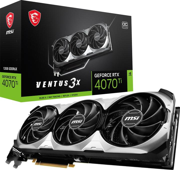 Productafbeelding MSI GeForce RTX 4070 Ti VENTUS 3X OC (12 GB)