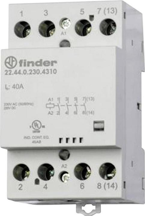 Produktbild Finder Contactor 40A, 2 NO + 2 NC, 24vac/dc