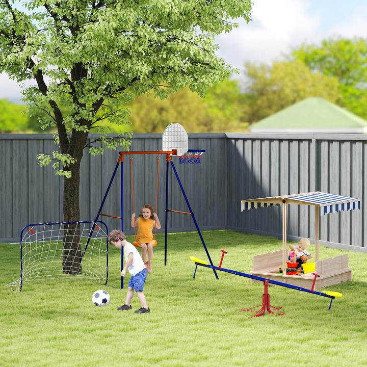 Actual product image Outsunny Sandpit with adjustable roof