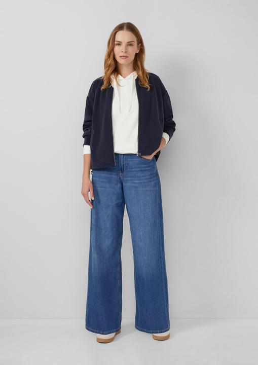 Produktbild s.Oliver Sweatshirt Sweatshirt im Relaxed Fit mit Seitenschlitz (46)