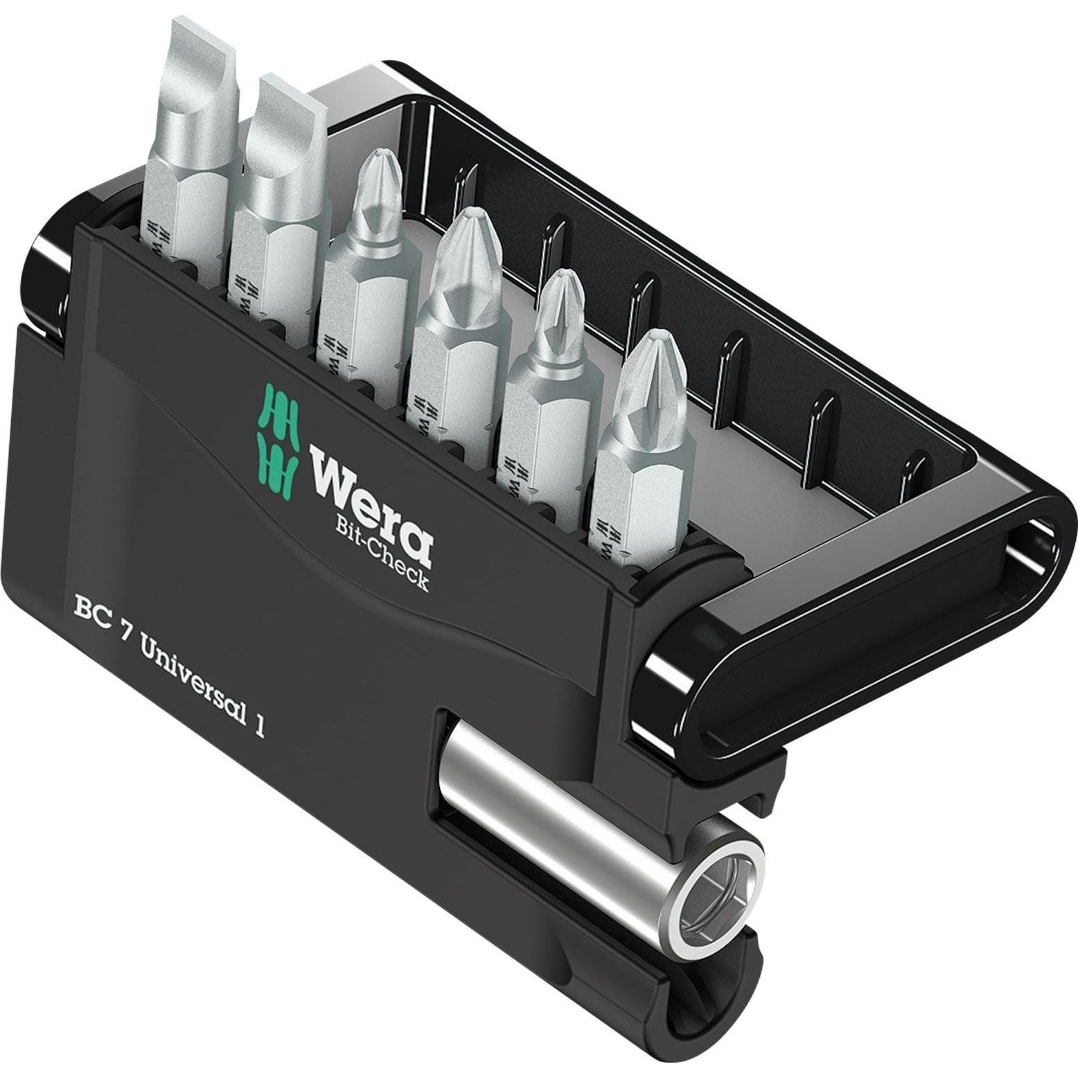 Wera, Bits, Bit-Check 7 Universal 1 (1,2 x 6,5 x 25 mm)