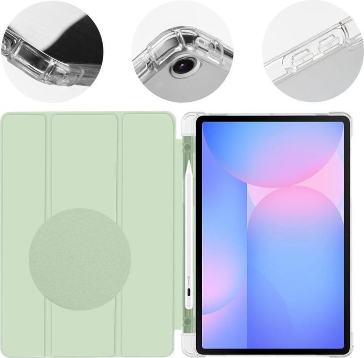 Actual product image Obal:Me MistyTab Hülle für Samsung Galaxy Tab S10 Lite/S9/S9 FE/S10 FE Hellgrün (Samsung Galaxy Tab S10 FE, Samsung Galaxy Tab S10 Lite, Samsung Galaxy Tab S9, Samsung Galaxy Tab S9 FE)