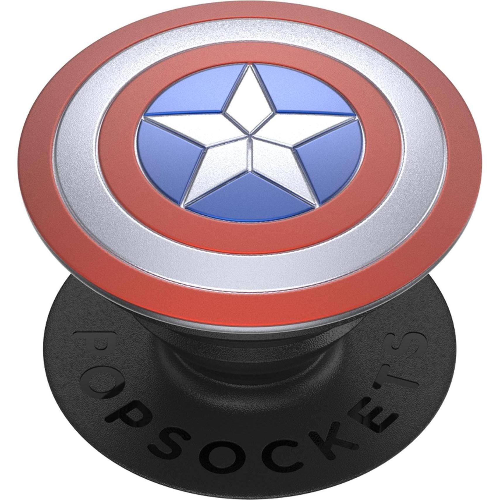 PopSockets PopGrip Premium Captain America Shield, Smartphone Halterung, Mehrfarbig