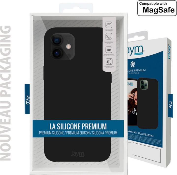 Immagine prodotto Jaym Custodia in silicone premium, serie nera (Apple iPhone 14 Pro)