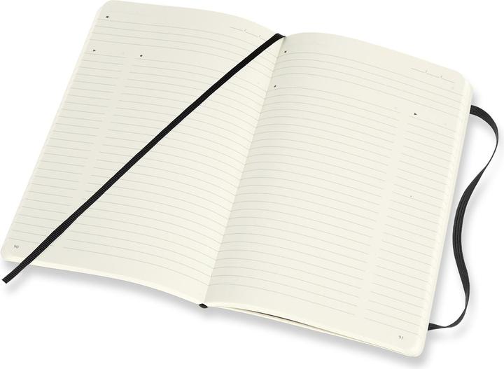 Productafbeelding Moleskine Professioneel notitieboek L/A5, zachte kaft, zwart (A6, Rijen, Softcover)