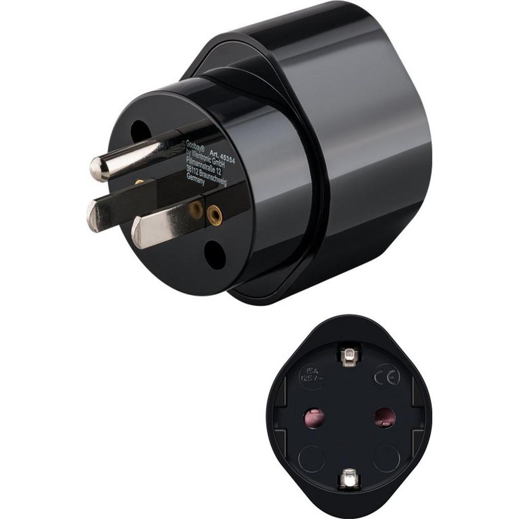 Goobay, Reiseadapter, Netzadapter, Schwarz