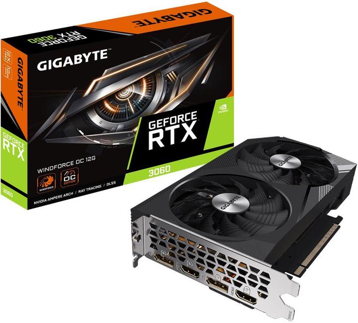 Image du produit Gigabyte GeForce RTX 3060 WINDFORCE OC (12 Go)