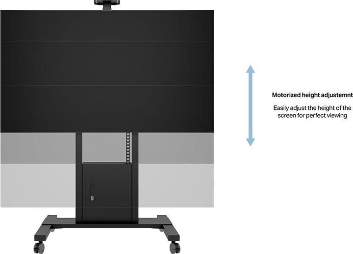 Image du produit Multibrackets Pied électr., -100", max 120 kg, noir (120 kg, 55" - 86")