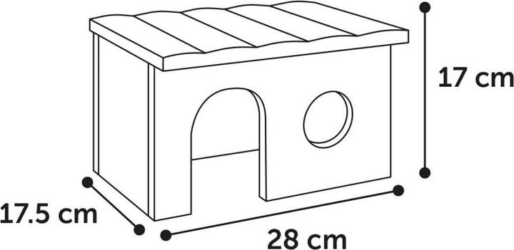 Produktbild Flamingo House for dwarf rabbit and guinea pig, Howy M - (540058516216)