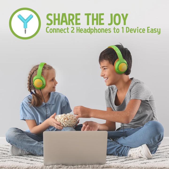 Actual product image PowerLocus Bobo Bluetooth-Kinderkopfhörer turtle