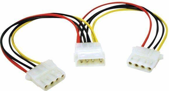 Image du produit C2G Câble / 0,5 m 5.25 Internal Power Y-CBL (50 cm, 4 broches Molex)