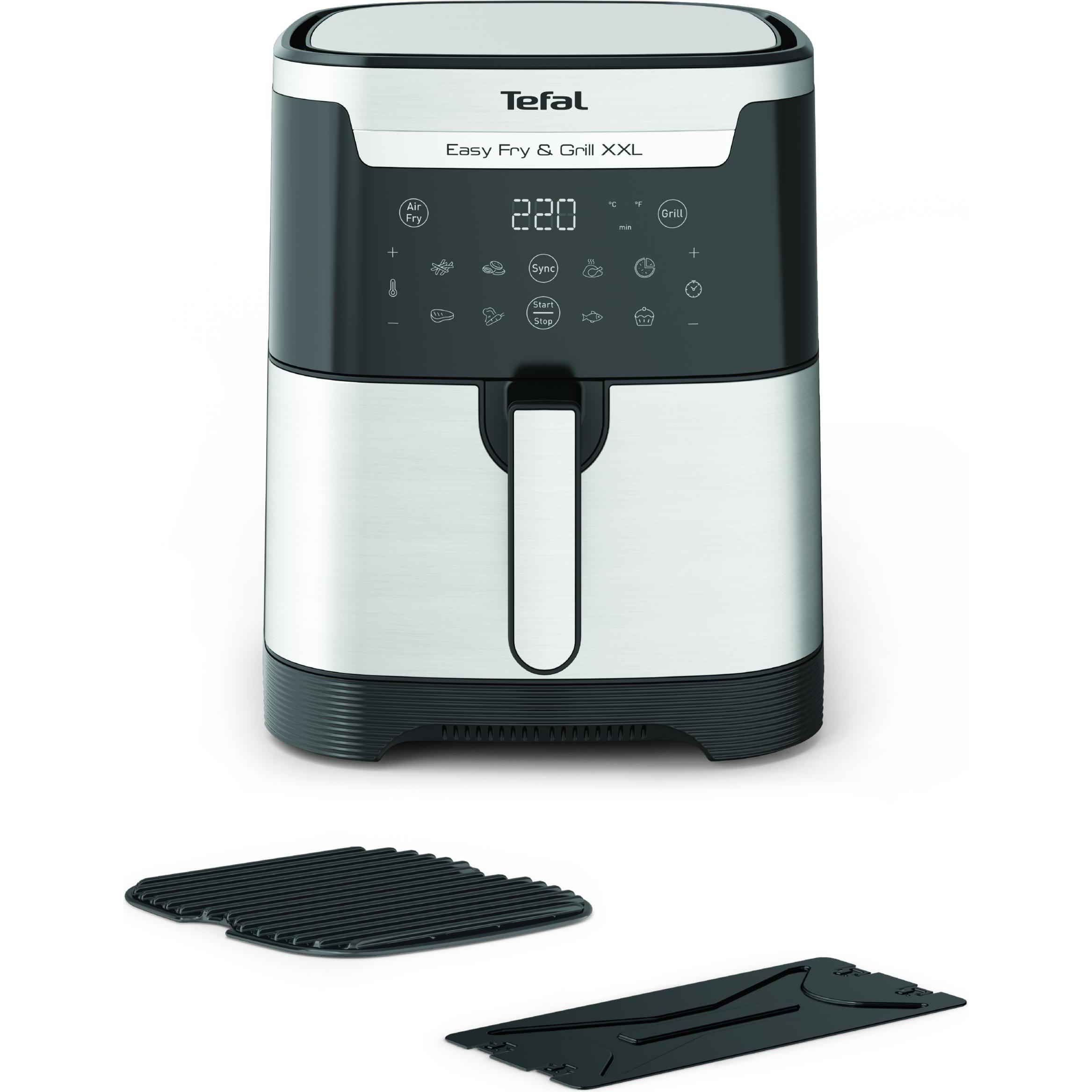 Thumbnail - Tefal Easy Fry & Grill XXL EY801D, Fritteuse, Silber, Schwarz