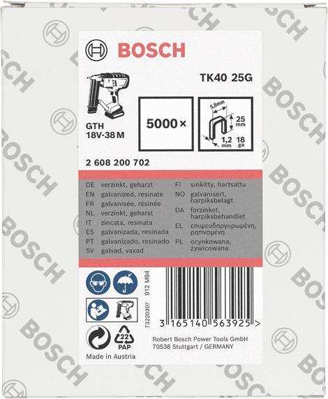 Productafbeelding Bosch Professional Zubehör Klem TK40 25G, 1,2 mm, 25 m