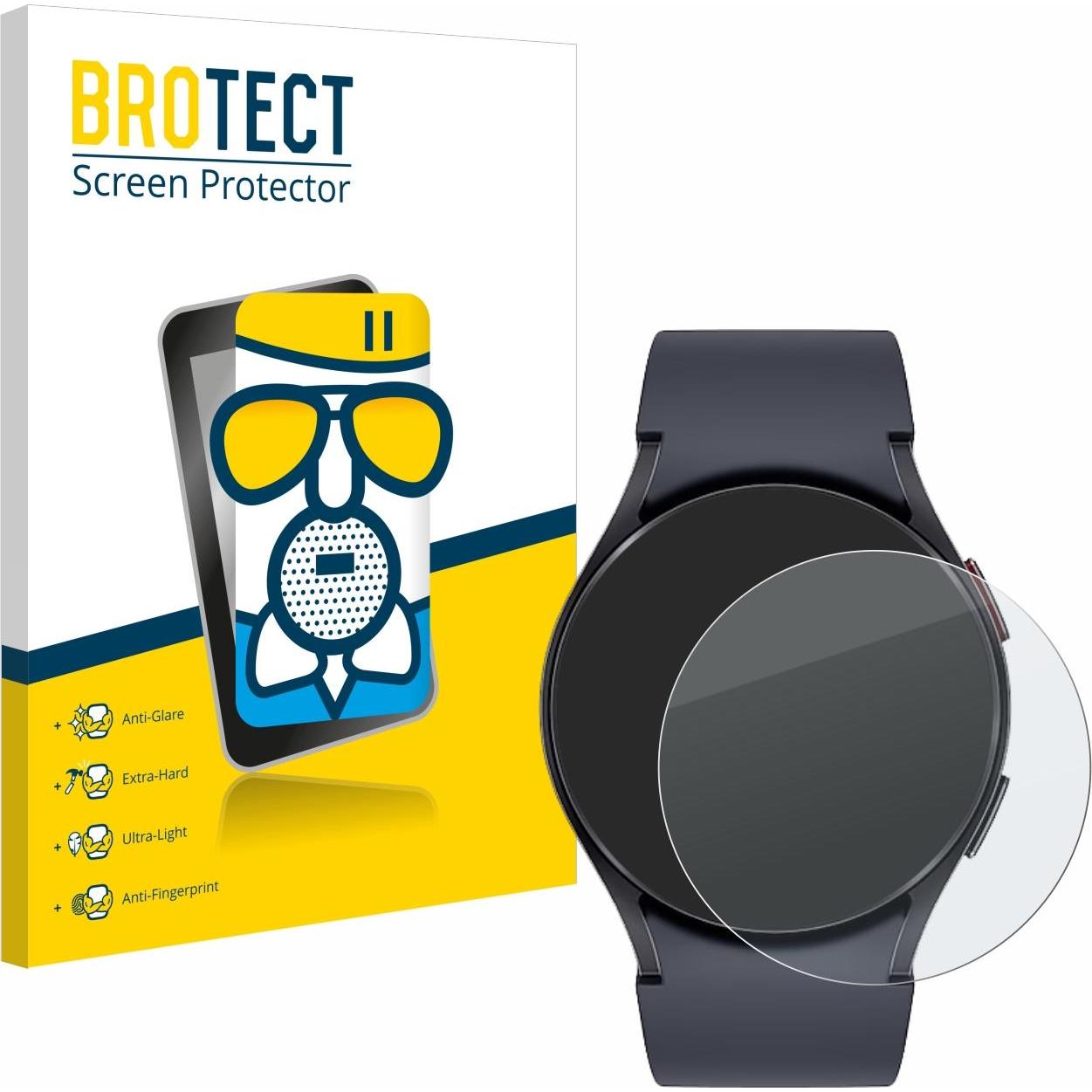 BROTECT AirGlass Panzerglasfolie Matt, Smartwatch Schutzfolie, Grau